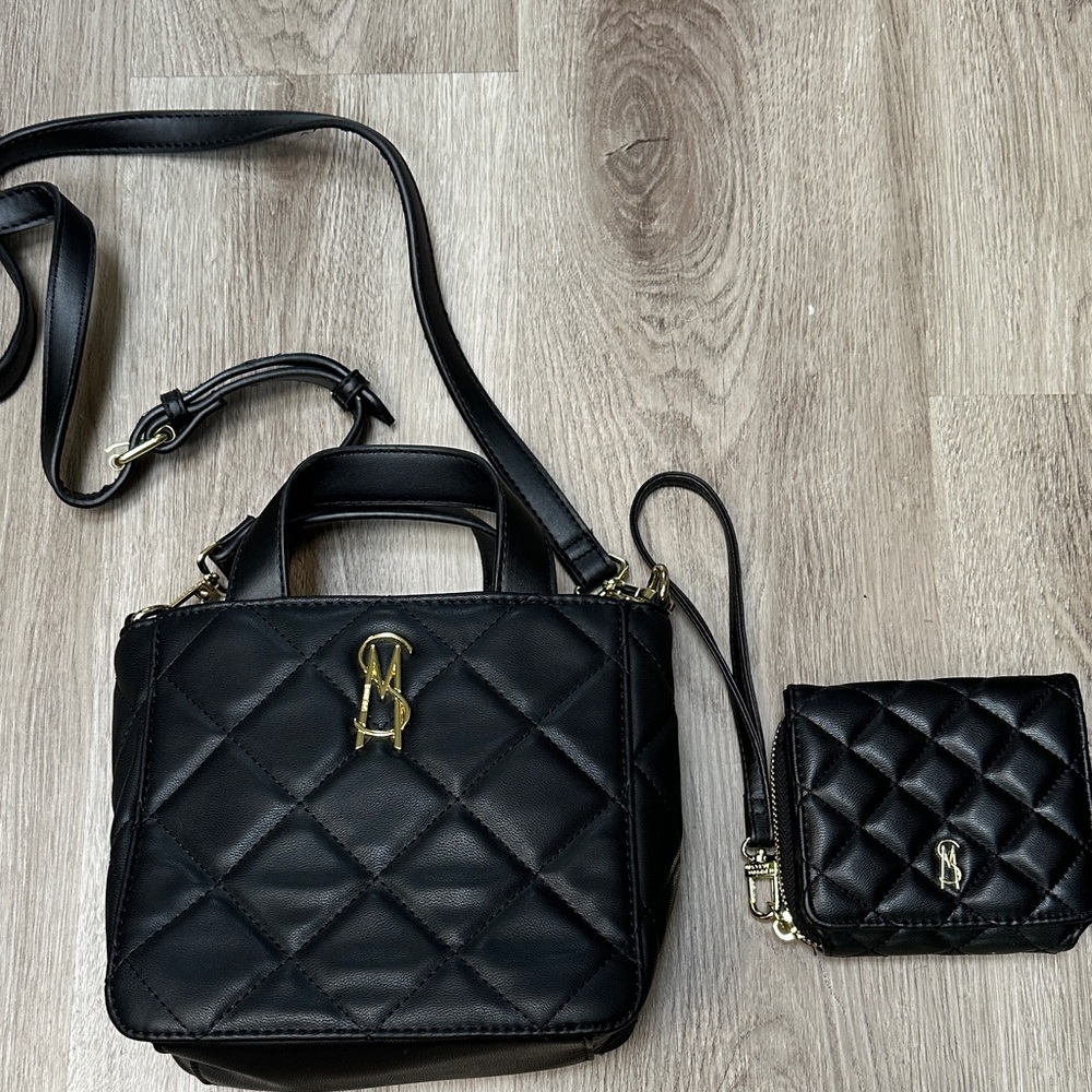 Steve Madden purse and wallet - black